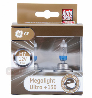 Автолампы General Electric Megalight Ultra +130% Н7 (комплект 2шт.) 58520XNU
