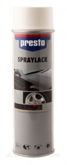 Краска акриловая белая глянцевая Presto SprayLack аэрозоль 500мл