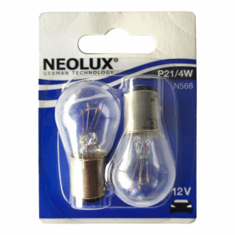 Лампа автомобильная сигнальная  NEOLUX Standard P21/4W N566-02B 2 шт (781048)