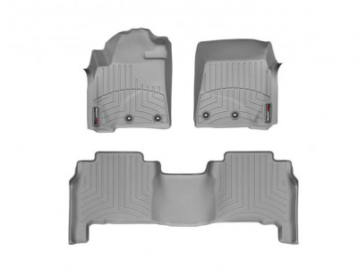 Коврики для Toyota Land Cruiser 200 с 2012-, комплект ковриков 4шт, WeatherTech 464231-461572 цвет: серый
