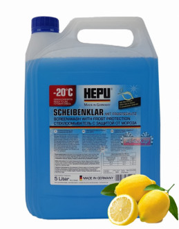 Зимняя жидкость HEPU Super Screenwash -30°C в бачок омывателя 5л. SK-C30-005 (Германия)