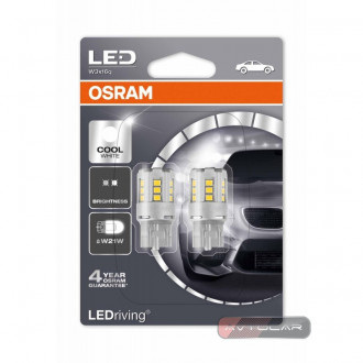 Osram Ledriving W21W светодиодные лампочки, цвет свечения белый, комплект 2шт., 7705CW