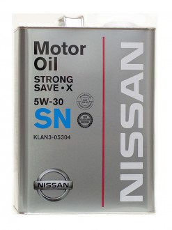 Cинтетическое моторное масло Nissan Strong Save X SN 5W30 (Япония) 4 литра