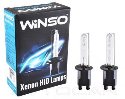 Лампы ксеноновые WINSO XENON H1 85V 35W P14.5s KET (к-т 2шт.)  6000K