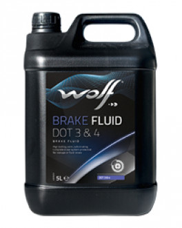 Тормозная жидкость Wolf Brake Fluid DOT 3/4 (упаковка 1 литр)