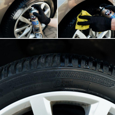 Средство для полировки и защиты автомобильных покрышек K2 BOLD 700мл. EK1572