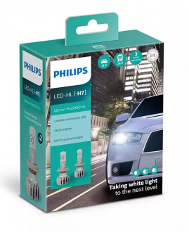 Автолампы Philips Ultinon Pro5000 H7 LED 12/24V 16W 5800K PX26D(11972U50CWX2) 2шт