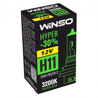 Автолампы Winso 12V H11 Hyper +30% 55W PGJ19-2 (712810)