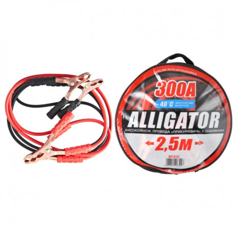 Провода для прикуривания CarLife Alligator 300Ампер BC631