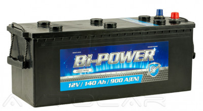 Аккумулятор Bi-POWER 140Ah пусковой ток 900A 