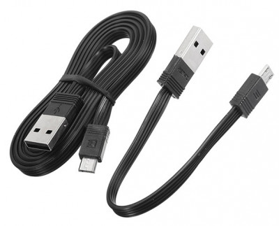 Комплект кабелей micro usb для android Remax Tengy RC-062m 1m+0.16m (комплект 2шт) black