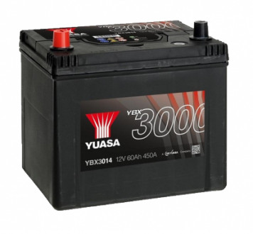 Аккумулятор YUASA SMF Battery 60Ah (450A) +/- (1) YBX3014