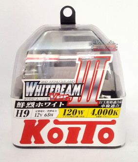 Автолампы Koito WhiteBeam III, 4000K , H9, 2шт., P0759W