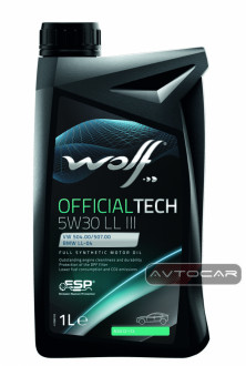 Синтетическое масло WOLF OFFICIALTECH 5W30 LL III