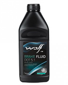 Тормозная жидкость Wolf Brake Fluid DOT 5.1 (упаковка 1 литр)