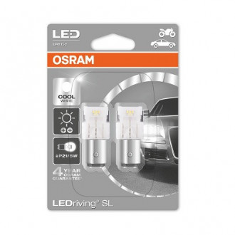 Лампы светодиодные Osram LEDriving P21/5W LED 12V 1.7W 6000K BAY15D