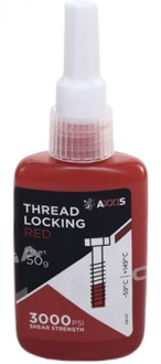 Герметик резьбовых соединений AXXIS Thread Locker Red VSB-027 высокотемпературный сильной фиксации 50мл.