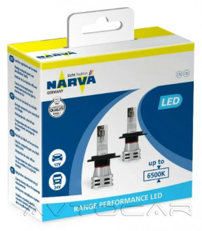 Автолампы светодиодные HB4 Narva Range Performance LED 12/24V 24W P20d/P22d 6500K (18038)