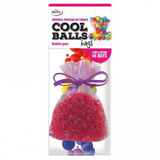 ААроматизатор на зеркало мешочек Tasotti/серия &quot;Cool Balls Bags&quot; -  Bubble Gum ((24/240))
