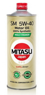 Масло MITASU MOLY-TRiMER SM 5W-40 100% Synthetic 1литр