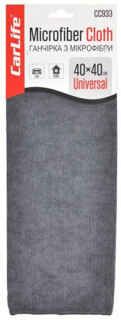 Микрофибра CarLife Microfiber Cloth (размер 40*40см) CC923 Серый