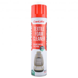 Очиститель салона CarLife Textile Foam Cleaner аэрозоль 650мл. (CF651)