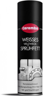 Грязеоталкивающая белая смазка Caramba Hochleistungs Weisses Sprühfett, аэрозоль, 500мл.