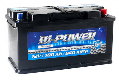 Аккумулятор Bi-POWER 100Ah пусковой ток 840A