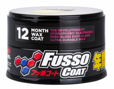 Твердый воск Soft99 Fusso Coat 12 Months Wax на 12 месяцев для темных цветов (Japan Version) 10332