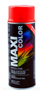Акриловая краска Maxi Color RAL2002 цвет: оранжевый 400мл.