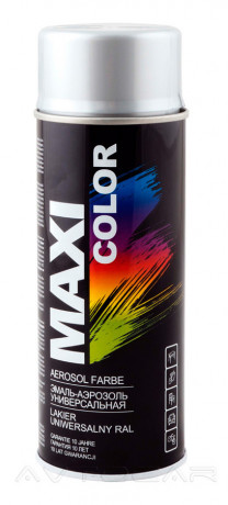 Акриловая краска Maxi Color MX0009 эффект алюминия 400мл.