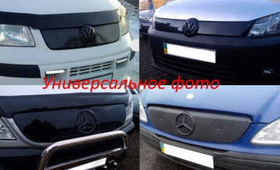 Зимняя накладка (глянцевая) Fiat Doblo 2006-2012 (середина)