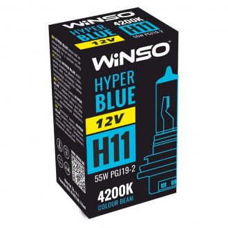 Автолампы Winso 12V H11 HYPER BLUE 4200K 55W PGJ19-2