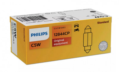 Автолампа Philips Vision C5W 12V 5W SV8,5 (12844CP) 35мм