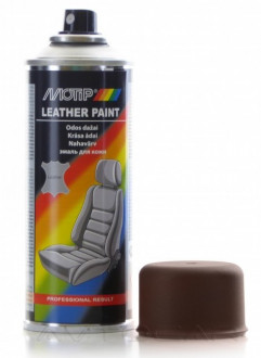 Краска для кожи Motip Leather Paint аэрозоль 200мл Шоколадно-коричневый