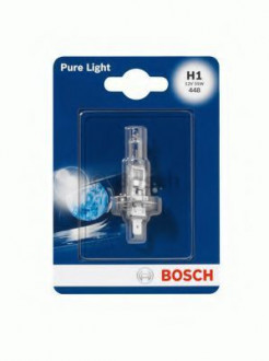 Галогеновая лампа BOSCH Pure Light H1 55W 12V P14,5s (1987301005) 1шт./блистер