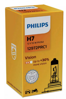 Автолампа H7 12V 55W PX26d Philips Premium +30% (1шт) 12972PRC1