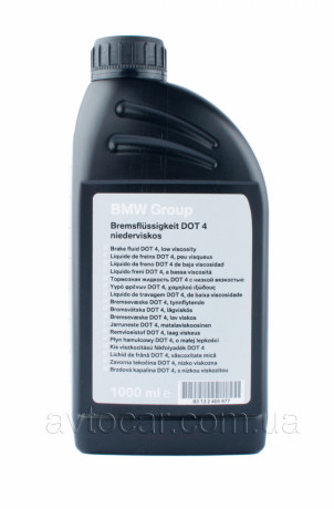 Тормозная жидкость BMW DOT 4 1 литр (83132405977)