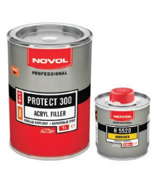 Грунт акриловый Novol Protect 300 4+1 (упаковка 1,25 литр) Красный