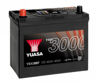 Аккумулятор YUASA SMF Battery 45Ah (400A) +/- (1) YBX3057