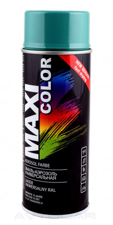 Акриловая краска Maxi Color RAL6033 цвет: бирюзовый 400мл.