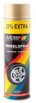 Краска акриловая для дисков MOTIP Wheel Spray золотистый (аэрозоль 500мл.)
