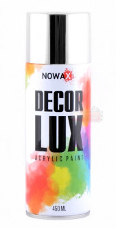Акриловая краска NOWAX Decor Lux хром 450мл. аэрозоль (NX48041)