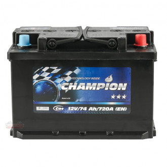 Аккумулятор Champion Black 74Ah пусковой ток 720A &quot;1&quot; (+ слева)