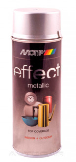 Краска насыщенных металлик-оттенков Motip Deco Effect аэрозоль 400мл. Серебрянный