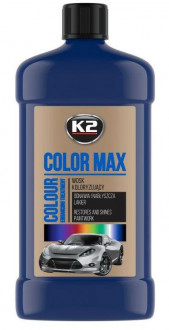 Подкрашивающий автополироль синего цвета K2 Color Max 500мл K025GR