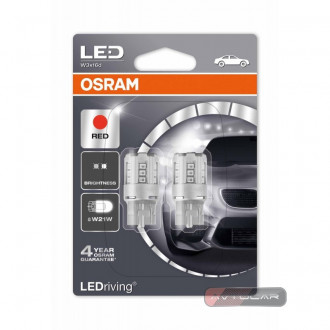 Osram Ledriving W21W лампы светодиодные, цвет свечения красный, комплект 2шт., 7705R