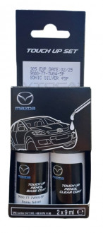 Оригинальная краска для сколов и царапин Mazda Sonic Silver 45P 9000-77-7W04-5P