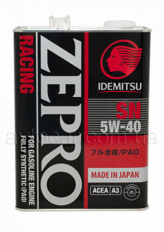 Моторное масло Idemitsu Zepro Racing SAE 5W-40 4 литра