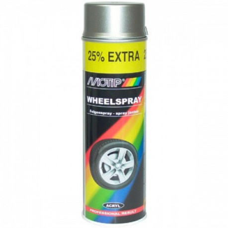 Краска для дисков стальная MOTIP Wheel Spray (аэрозоль 500мл.) 04010IG